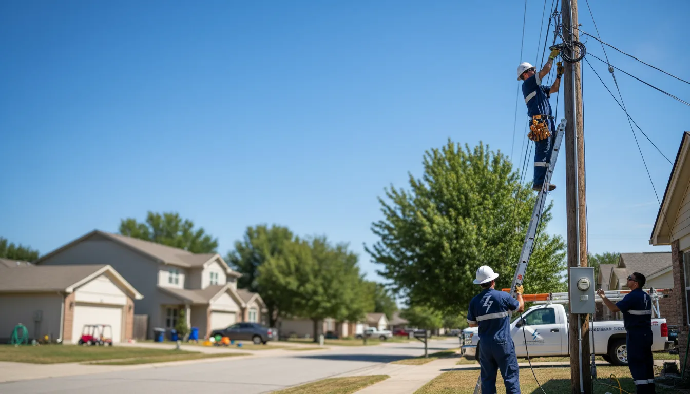 Residential electrician providing installation services in Princeton, IA